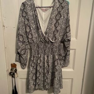 Snake print Pink Lily Dress